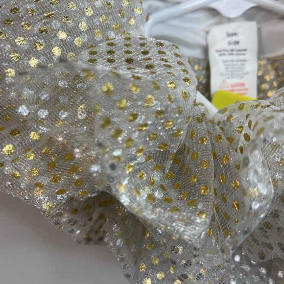 B0038 Gold Dots Head Wrap size 0-6 months - Picture 3 of 3